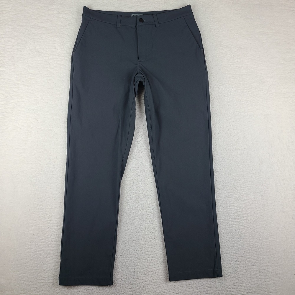 VRST Commuter Pants Mens 34x30 Dark Gray Athetic Performance Tech Golf HEMMED